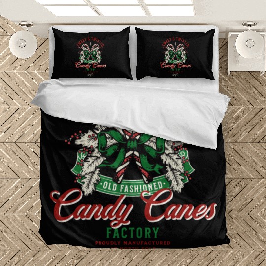 Sweet and Twisted Candy Canes Bedding Sets