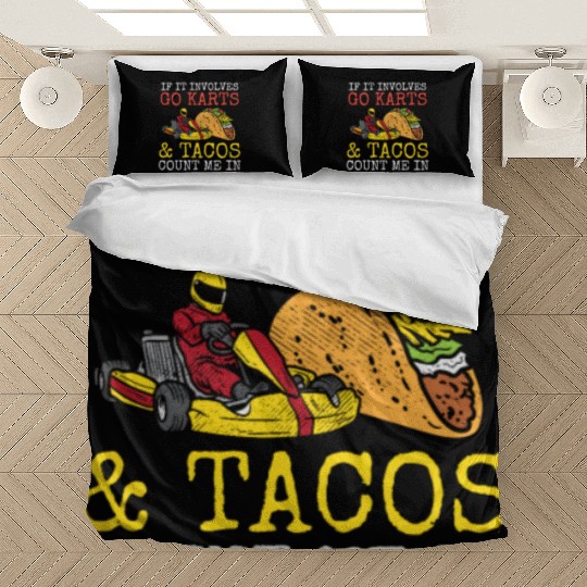 Go Karts Tacos Go Kart Racing Kart Racer Karting M Bedding Sets