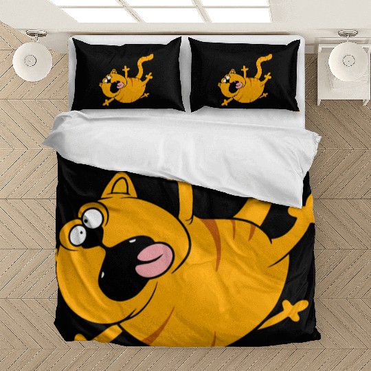 Funny Tiger Cute Cartoon Clipart Animal Lover Gift Bedding Sets