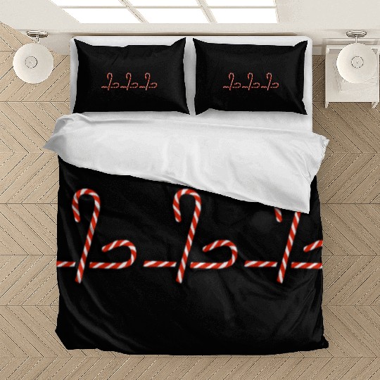 Christmas Gift Christmas Candy Canes Bedding Sets