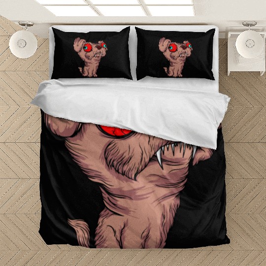 Scary Big Eyes Dog Owners Pet Lover Gift Ideas Bedding Sets