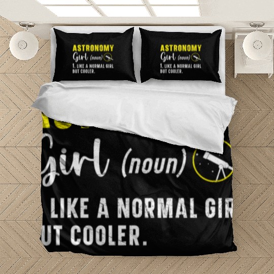 Astronomy Girl Astronomer Constellations Telescope Bedding Sets