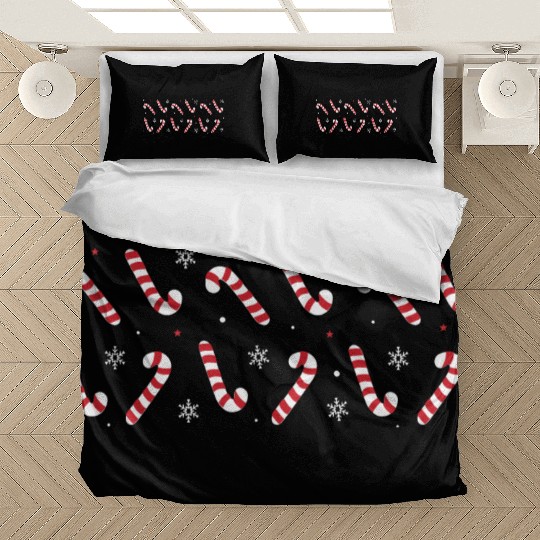 Christmas Candy Canes Bedding Sets