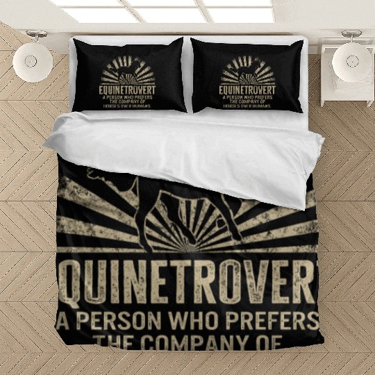 Cowboy Bedding Sets, Equinetrovert Funny Equestrian