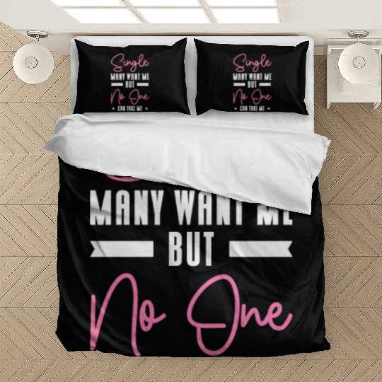 Single Relationship Solo Independent Single Quotes Bedding Sets