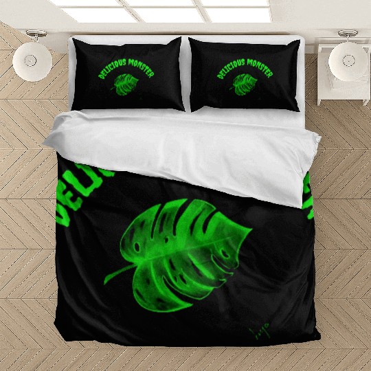 Green delicious monster Bedding Sets