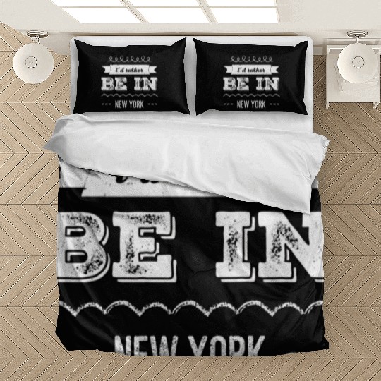 I'd rather be in New York City taxi Broadway Wall Bedding Sets