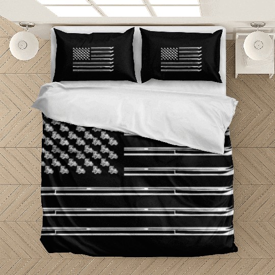 Truck Driver US FLAG, Truck, Trucker Dad Bedding Sets