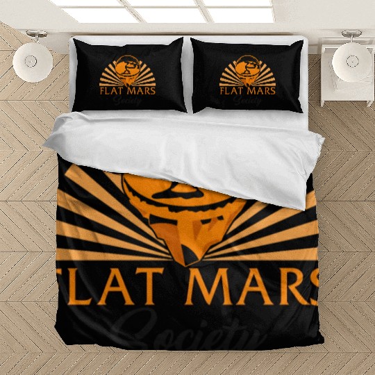 Mars Bedding Sets, Flat Mars Society Mars Bedding Sets, Science
