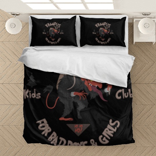 Krampus Kids Club Naughty Bad Boys & Girls Xmas Bedding Sets