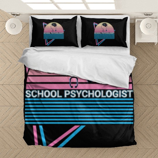 School Psychologist School Psychology Retro Bedding Sets