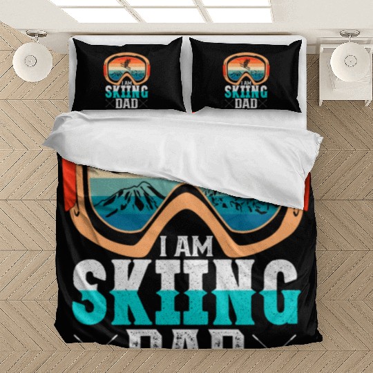 I AM SKIING DAD Funny dad Bedding Sets