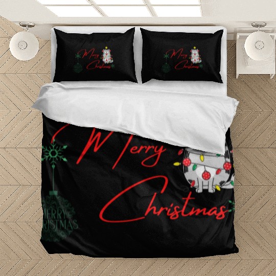 Merry Christmas furry Cats in the game edition Bedding Sets