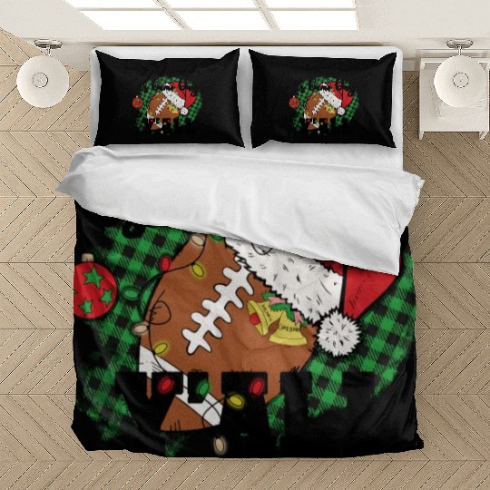 I's Game Day Y'All Santa Football America Bedding Sets