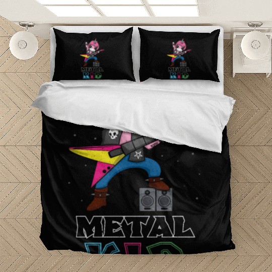 Rocker Unicorn Guitar Metal Kid Music Heavy Rock Bedding Sets