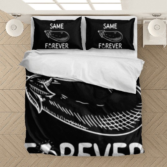 Same Eggplant Forever - Bride Bachelorette Party Bedding Sets