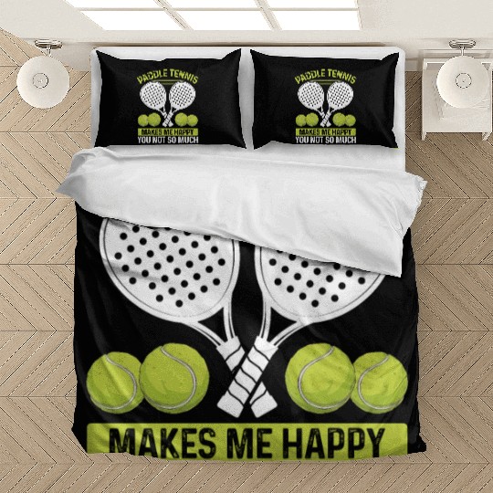 Paddle Tennis Player Match Humor Funny Team Bedding Sets