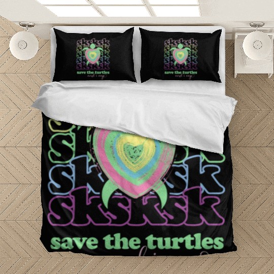 Sksksk And I Oop! Save The Turtles Girls & Women'S Bedding Sets