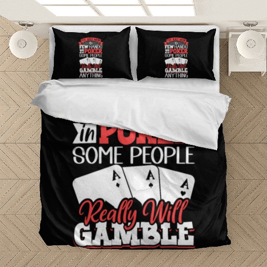 Poker Casino Poker Player Gambling Roulette Gift Bedding Sets
