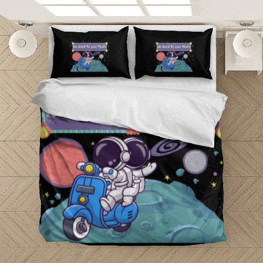We Used To Live There Cool astronauts on Planets Bedding Sets