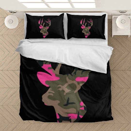 Deer Womens Camo Outfitter Black Bedding Sets