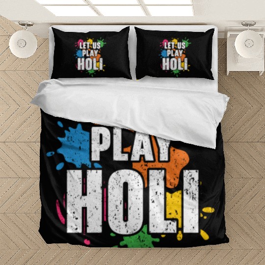 Let Us Play Holi Hindu Buddhist Holi Festival Bedding Sets