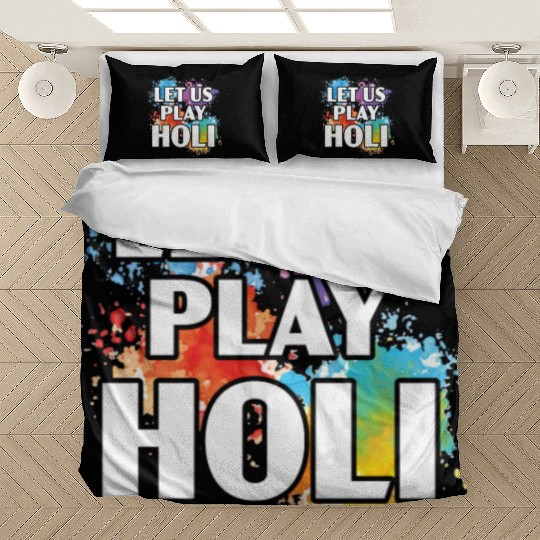 Let Us Play Holi Hindu Buddhist Holi Festival Bedding Sets