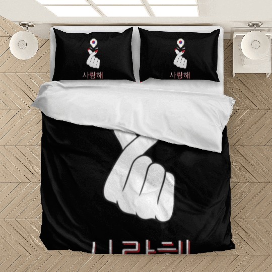 I Love South Korea Flag K-Pop Fan Korean Bedding Sets