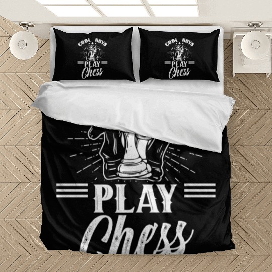 Cool Boys Play Chess Hobby Match Player Lover Bedding Sets