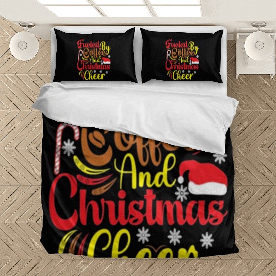 Fueled by coffee and Christmas cheer Bedding Sets