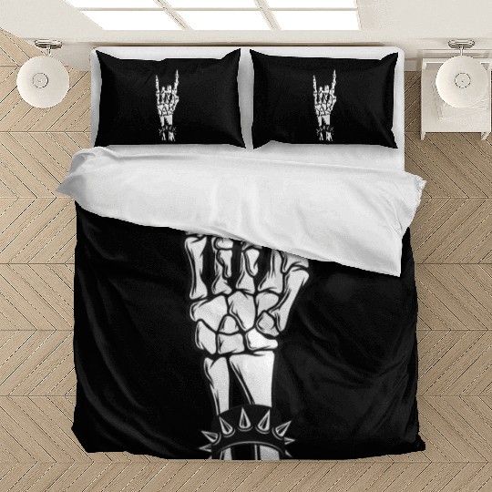 Rock & Roll Skeleton Guitar Music Lover Rockstar Bedding Sets