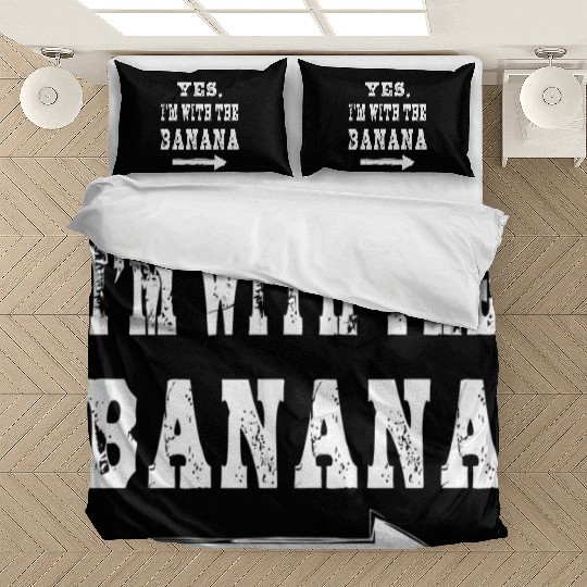 Yes I'M With The Banana Funny Halloween Costume Bedding Sets