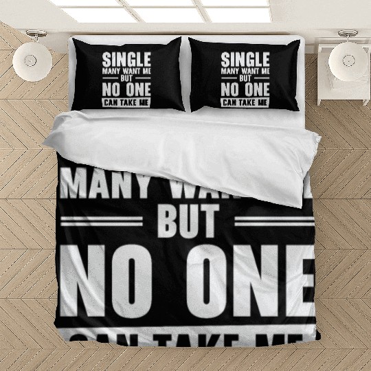 Single Relationship Solo Independent Single Quotes Bedding Sets