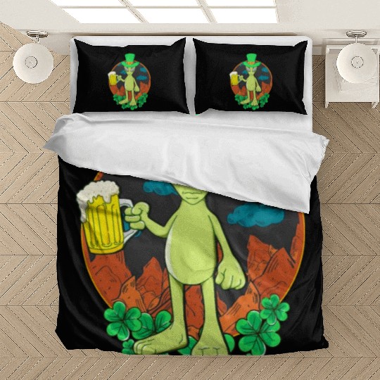 St Patrick's Day Drinking Alien Bedding Sets