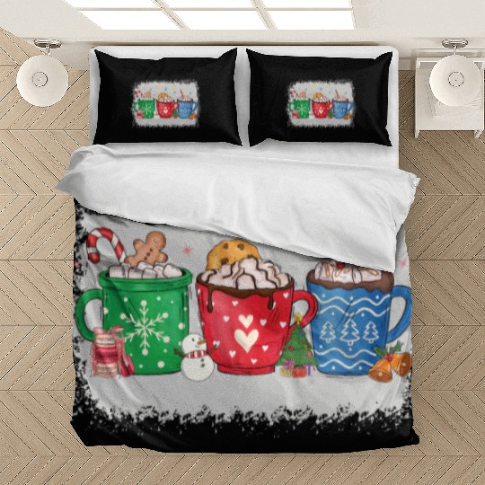 Christmas Hot Chocolate Peppermint Mocha Bedding Sets