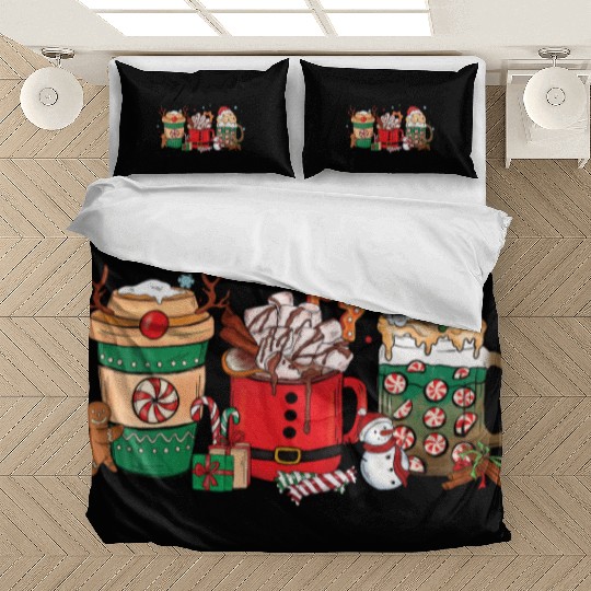 Christmas Hot Chocolate Cup Bedding Sets