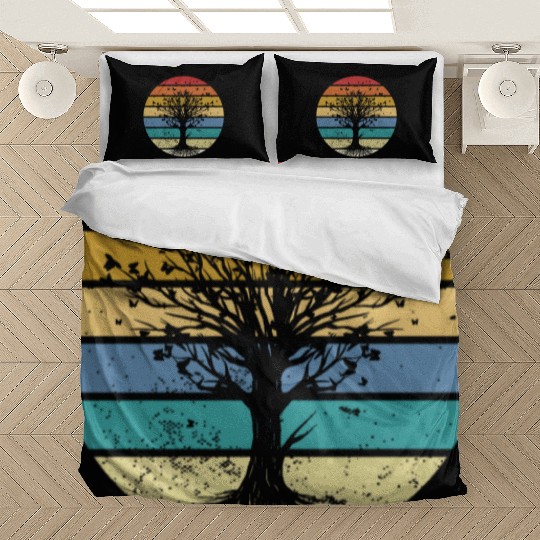 Butterfly Tree Beautiful Animal Butterflies Tree Bedding Sets