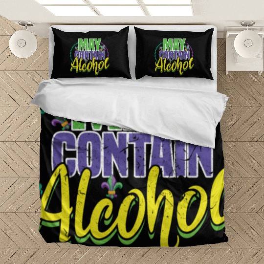 Alcohol Lover Festival Parade Beads Mardi Gras Bedding Sets