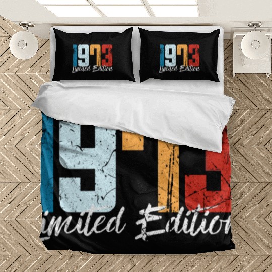 50 Years Vintage 1973 Retro 50th Birthday Bedding Sets