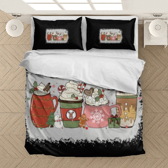 Christmas Hot Chocolate Peppermint Mocha Bedding Sets
