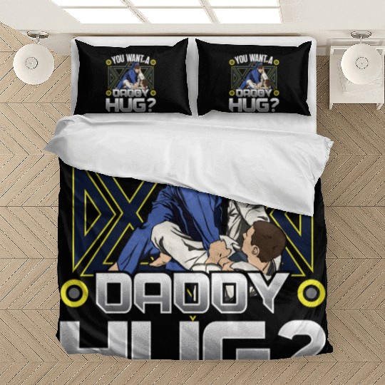Jiu jitsu you want daddy hug jujutsu martial arts Bedding Sets