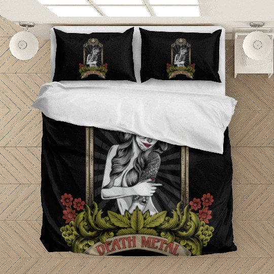Goth Satan Rock Festivals Black Heavy Death Metal Bedding Sets