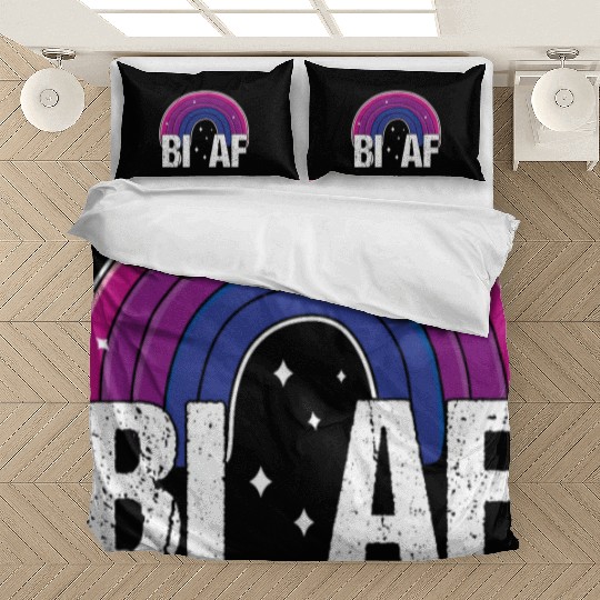 Bi AF Bisexual Pride Flag Rainbow Bedding Sets