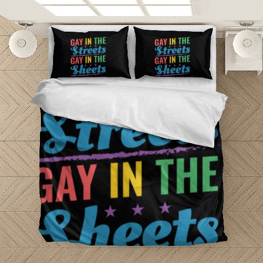 Gay In the Streets Gay In The Sheets Pride Month R Bedding Sets
