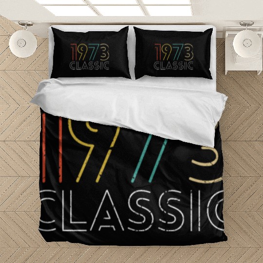 50 Years Vintage 1973 Retro 50th Birthday Bedding Sets