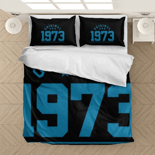50 Years Vintage 1973 Retro 50th Birthday Bedding Sets