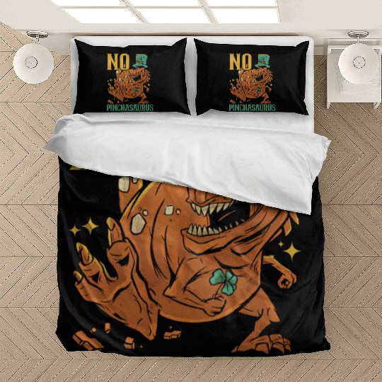 No Pinchasaurus Saint Patrick's Day Dinosaur Lover Bedding Sets