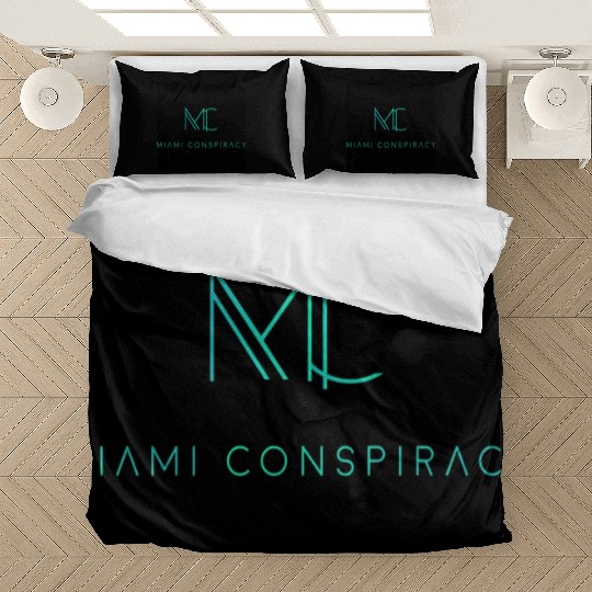 Miami Conspiracy Green Logo Bedding Sets