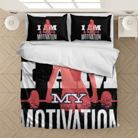I Am My Fitness Motivation Gym Workout Affirmation Bedding Sets