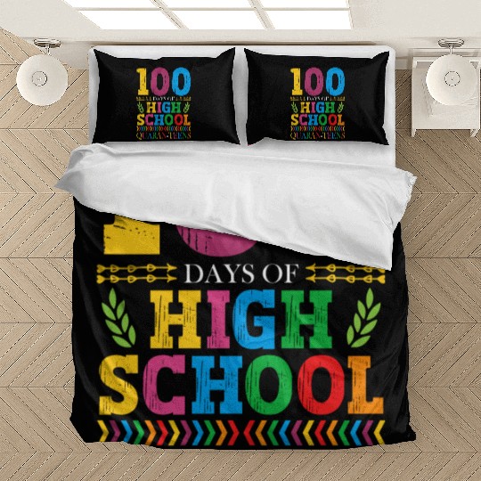 100 Days Of High School Quaran-teens Masked Bedding Sets